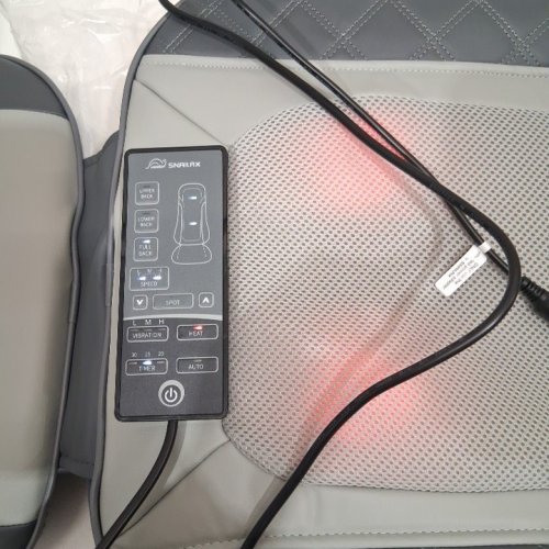 SNAILAX SHIATSU BACK MASSAGER WITH HEAT - 44.1” × 16.7” × 5.9” - GREY (MODEL: SL-22A5) image 2