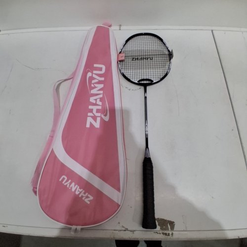 ZHANYU BADMINTON RACKET & BAG - 25" (BLACK / PINK) image 3