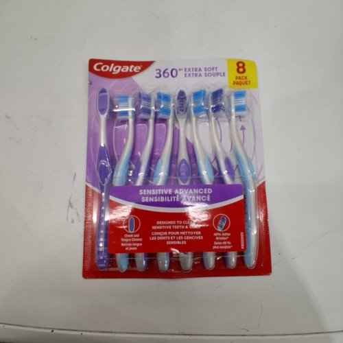8PK COLGATE EXTRA SOFT 360 TOOTH BRUSH - ASSORTED COLORS image 2