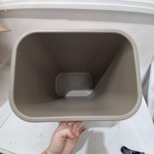 RUBBERMAID COMMERCIAL WASTEBASKET TRASH BIN - 41QT - BEIGE - (MODEL: 2957) image 3