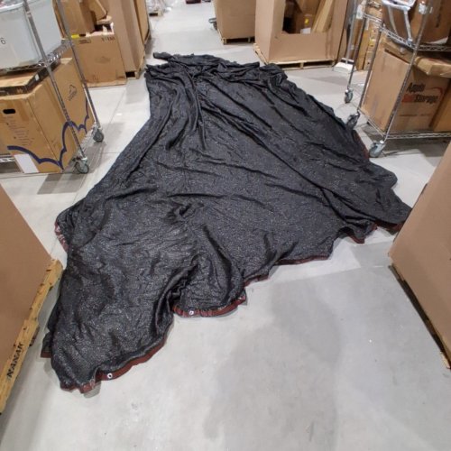 LIGHTWEIGHT BREATHABLE MESH OUTDOOR SUNSHADE SAIL AWNING - 16FT X 10FT - BLACK image 2