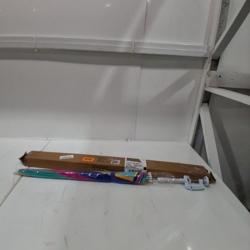 RIO BRANDS/SHELTER-LOGIC WAVE BEACH CLAMP-ON BEACH UMBRELLA - 32" LONG - UPF 50+ - MULTI COLOR (MODEL: UB44-775-1) image 4