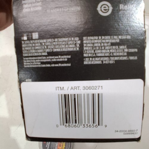 10PK SCOTCH VINYL ELECTRICAL TAPE - 3/4" X 66FT - BLACK (STYLE: SUPER 33+) image 2