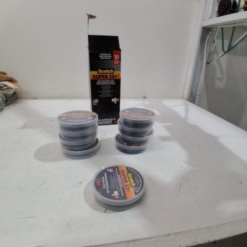 10PK SCOTCH VINYL ELECTRICAL TAPE - 3/4" X 66FT - BLACK (STYLE: SUPER 33+) image 3