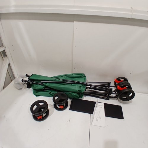 WEDYVKO MULTI-FUNCTIONAL FOLDING SHOPPING TROLLEY - DARK GREEN (MODEL: P12) image 4