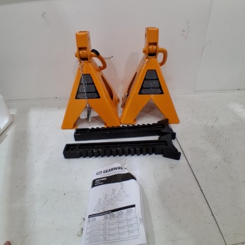 2PK GEARWRENCH JACK STANDS - 6 TON - ORANGE (MODEL: GWJS6T) image 3