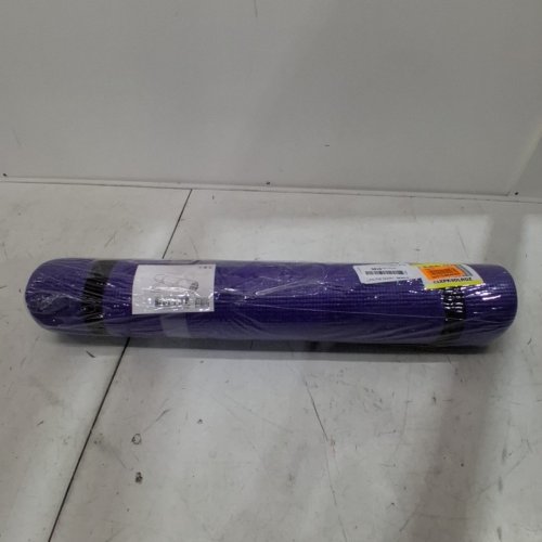 NON SLIP COMFORT FOAM EXTRA THICK YOGA MAT - 24" X 6" - PURPLE/BLACK image 2