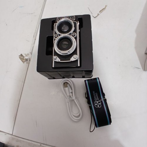 CHUZHAO VINTAGE MINI, TLR STYLE RETRO DIGITAL CAMERA - 12MP, 1080P - BLACK (MODEL: M1) image 5