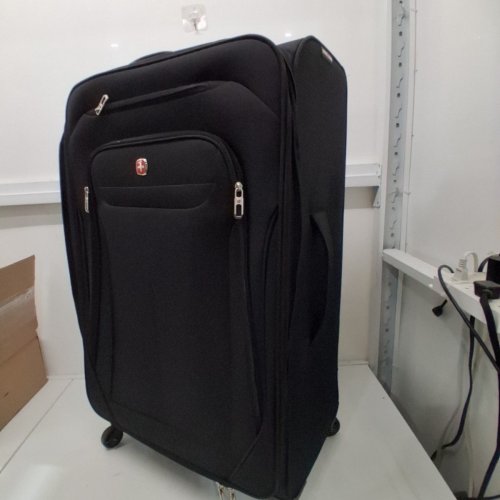 SWISSGEAR MARUMO SOFTSIDE LIGHTWEIGHT EXPANDABLE LUGGAGE WITH SPINNER WHEELS - 28" - BLACK (MODEL: SWI2700) image 2