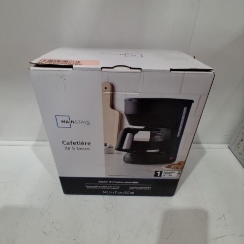MAINSTAYS 5-CUP COFFEE MAKER - BLACK (MODEL: MS-202530) image 7