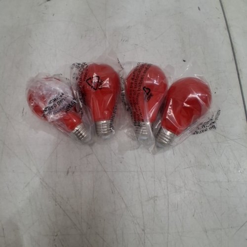 4PK NON-DIMMABLE RED-LIGHT BULB FOR BLOCKING BLUE LIGHT - A19 - E26 - AC100-240V - RED image 2