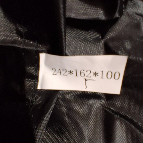 WATERPROOF OUTDOOR PROTECTIVE COVER - 8 X 5 X 3 FT - BLACK/SILVER image 2