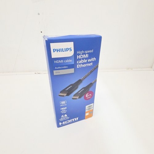 PHILIPS ELITE PREMIUM HIGH-SPEED HDMI CABLE WITH ETHERNET - 6FT - BLACK image 3