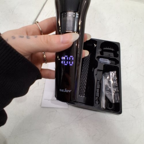 SEJOY CORDLESS HAIR CLIPPER WITH ACCESSORIES - BLACK (STYLE: SHARP 3S) image 2