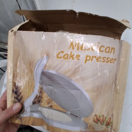 CAKE/TORTILLA PRESS - 6.5" - SILVER image 2