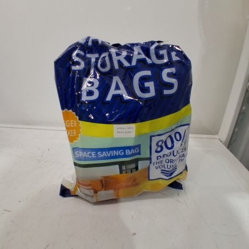 10PK SPACE SAVER VACUUM SEAL STORAGE COMPRESSION BAGS WITH HAND PUMP - SMALL (23.6" X 15.7") - CLEAR image 2