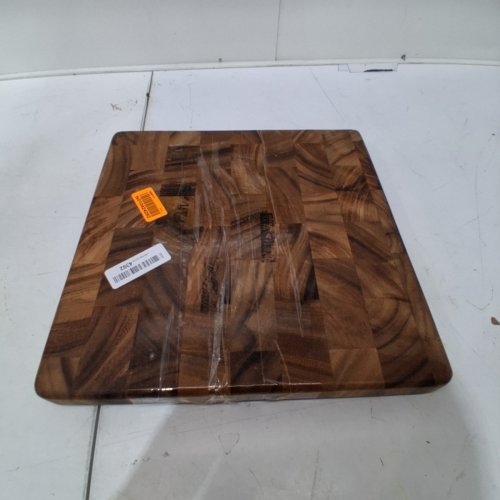 IRONWOOD GOURMET SQUARE WOODEN CHARLESTON END GRAIN CHEFS CUTTING BOARD - 14" X 14" X 1.25" - ACACIA image 2