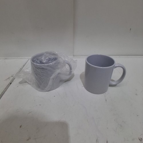 2PK CRICUT BEVELED BLANK CERAMIC MUGS FOR CRICUT MUG PRESS - 12OZ - WHITE image 2