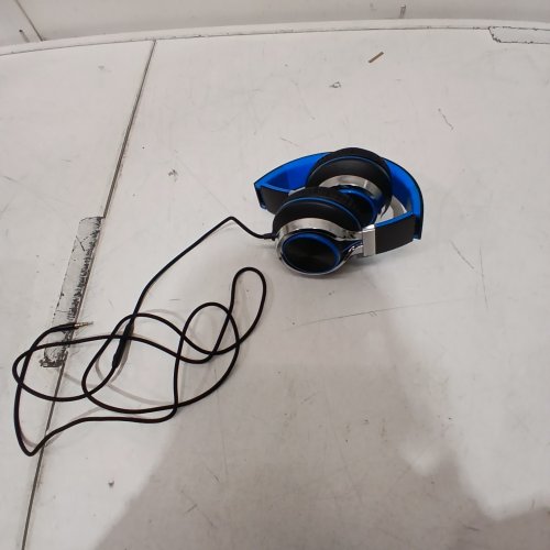 AILIHEN C8 LIGHTWEIGHT FOLDABLE HEADPHONE WITH MICROPHONE MIC AND VOLUME CONTROL - BLACK/BLUE image 3