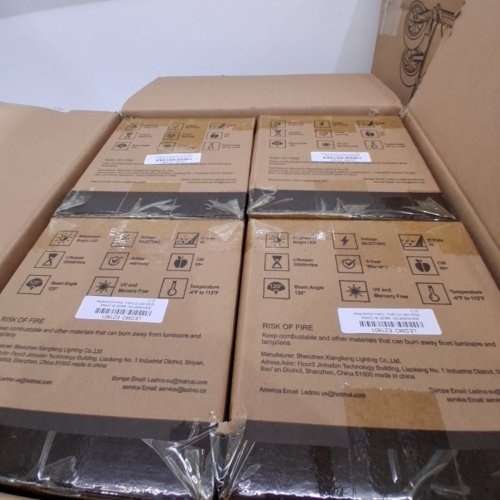 4PK LEDMO COMMERCIAL OUTDOOR EXTERIOR LED SECURITY FLOOD LIGHTING - 21000LM - BLACK image 3