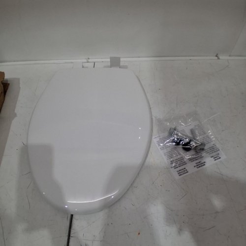 BEMIS ECONOMY PLASTIC ELONGATED TOILET SEAT - WHITE (MODEL: 7300SLEC 000) image 2