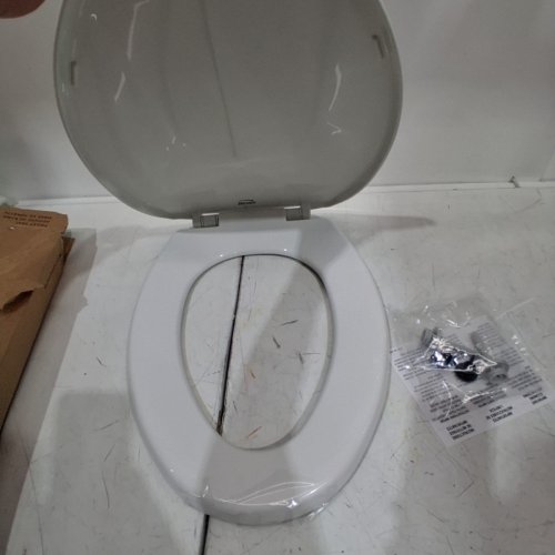 BEMIS ECONOMY PLASTIC ELONGATED TOILET SEAT - WHITE (MODEL: 7300SLEC 000) image 3
