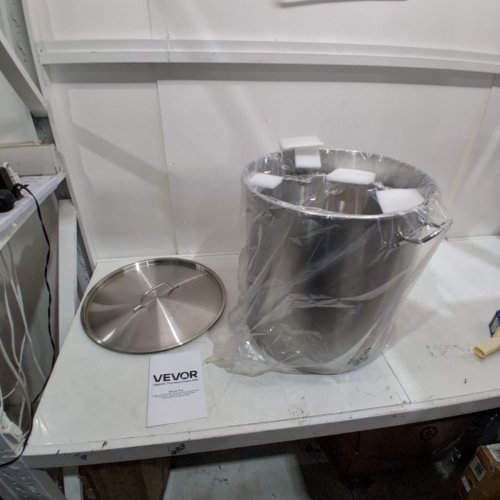 STAINLESS STEEL STOCKPOT WITH BASKET AND LID - 21GAL - SILVER (MODEL: SP84QT454906S) image 2