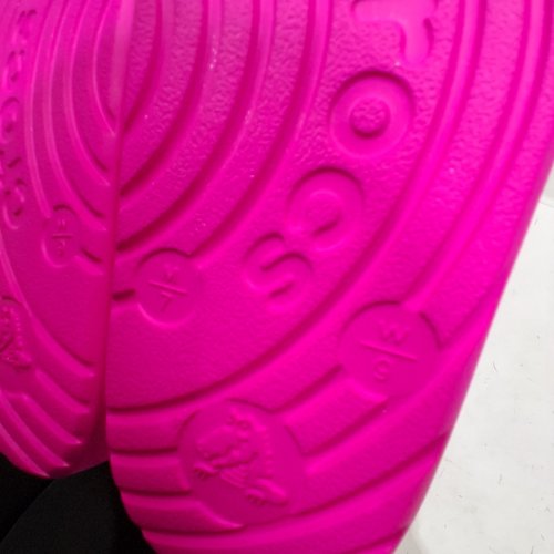 CROCS UNISEX SLIDE SANDALS - MENS 7 - WOMENS 9 - PINK CRUSH image 3