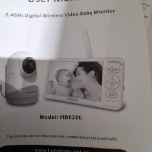 2PC HELLOBABY DIGITAL WIRELESS VIDEO BABY MONITOR WITH REMOTE PAN-TILT-ZOOM, 1000FT RANGE, NIGHT VISION, LULLABIES & TWO-WAY AUDIO, NO WIFI - WHITE (MODEL: HB6256) image 3