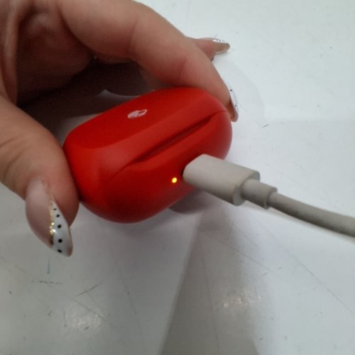 SKULLCANDY SMOKIN' BUDS IN-EAR WIRELESS EARBUDS - 20HR BATTERY, 50% RENEWABLE PLASTICS, MICROPHONE, WORKS WITH IPHONE ANDROID AND BLUETOOTH DEVICES - RED (MODEL: S2TAW) image 5