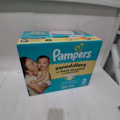132PK PAMPERS SWADDLERS DIAPERS - SIZE 3 (1326LB) image 2