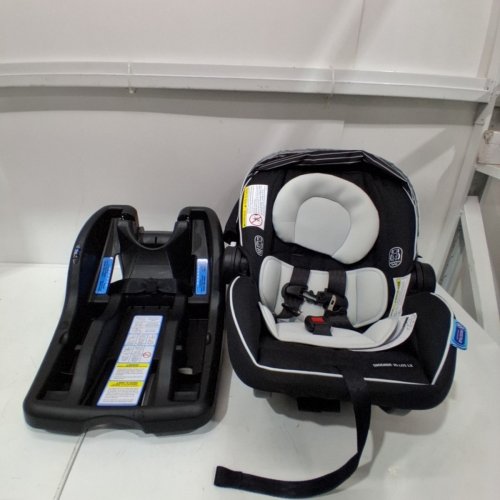 GRACO SNUGRIDE 35 LITE LX INFANT CAR SEAT - MAX WEIGHT 34LBS - BLACK/GREY (MODEL: 2119658) image 3