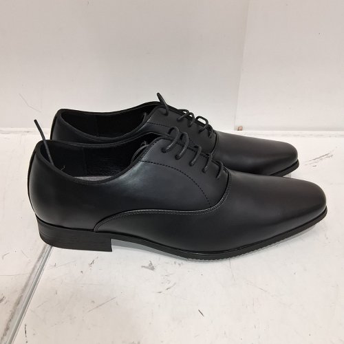 MEN'S BRUNO MARC DRESS SHOES CLASSIC FORMAL OXFORDS - SIZE 12 - BLACK (STYLE: BMUMOX2505) image 3