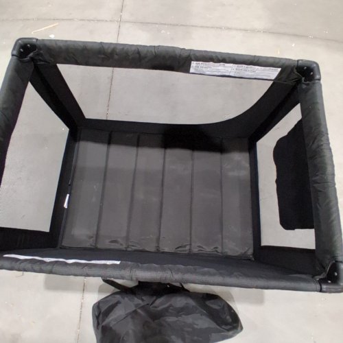 PAMO BABE PORTABLE CRIB BABY PLAYPEN WITH MATTRESS AND STORAGE BAG - 39" X 27" X 25" - BLACK - (MODEL : P901) image 4