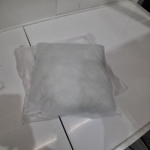 SQUARE THROW PILLOW - DECORATIVE PILLOW INSERT - 12" X 12" - WHITE image 2