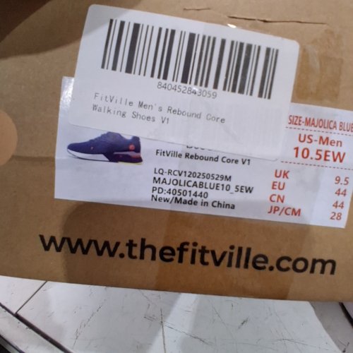 MEN'S FITVILLE WALKING SHOES - US 10.5 EXTRA WIDE - MAJOLICA BLUE (MODEL: REBOUND CORE V1) image 2