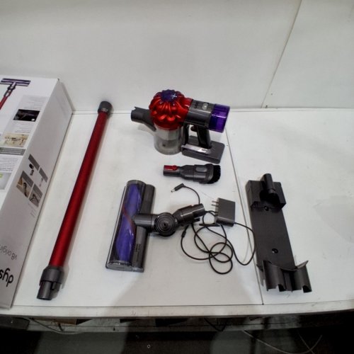 DYSON V8 ORIGIN RECHARGABLE HANDHELD STICK VACUUM CLEANER - GREY/RED (MODEL: SV25) image 4