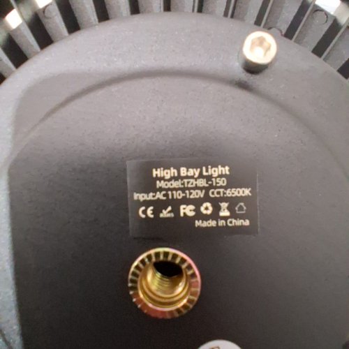 4PK KSTARITE UFO LED HIGH BAY LIGHTS - 7000K - 8.25" - BLACK (MODEL: TZHBL-150) image 4