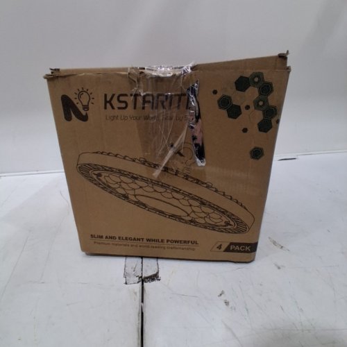 4PK KSTARITE UFO LED HIGH BAY LIGHTS - 7000K - 8.25" - BLACK (MODEL: TZHBL-150) image 7