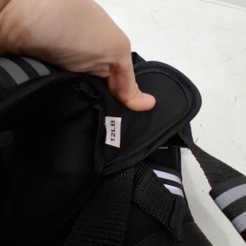 AMSTAFF FITNESS WEIGHTED VEST STRENGTH TRAINING & MUSCLE BUILDING - 12LBS - BLACK image 3