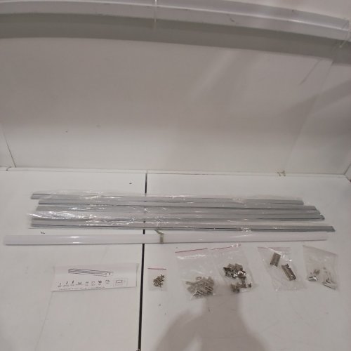 10PK LED ALUMINUM CHANNEL SYSTEM WITH MILKY WHITE COVER LENS FOR STRIP TAPE LIGHT - 3FT - SILVER/WHITE image 2