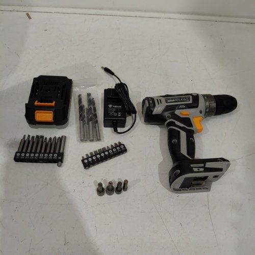 DEKOPRO ELECTRIC CORDLESS POWER DRILL WITH BITS - 20V - GREY/BLACK (MODEL: DKCD20XL02G) image 2