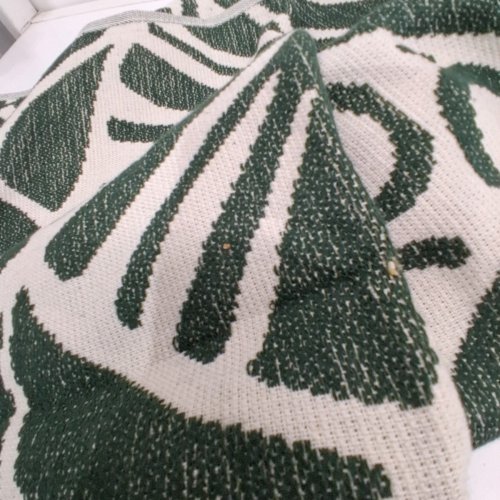 FOUTA MADE IN PORTUGAL BEACH TOWEL - 40" X 70" - GREE/WHITE (MODEL: 1945889) image 3