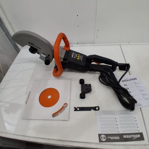 EVOLUTION CORDED 10" CONCRETE SAW - 15AMP - ORANGE/BLACK (MODEL: R255) image 3