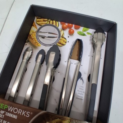 5PC PROGRESSIVE PREPWORKS DISHWASHER SAFE TONG SET - (MODEL:1901786) image 3