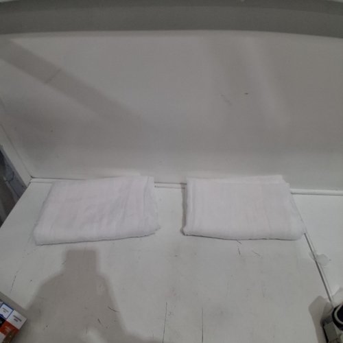 (2 PANELS) MAINSTAYS CRUSHED VOILE ROD POCKET SHEER CURTAIN PANELS - 51" X 63" - WHITE image 2