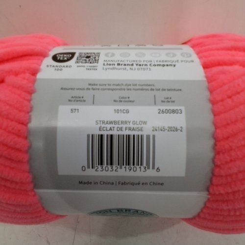 LIONBRAND COVER STORY POSH TWIST YARN - 200G - STRAWBERRY GLOW / PINK image 3