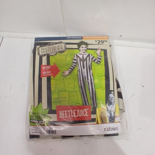 BOYS RUBIES BEETLEJUICE COSTUME - MEDIUM (8-10) - WHITE/BLACK (STYLE: 1001534) image 2