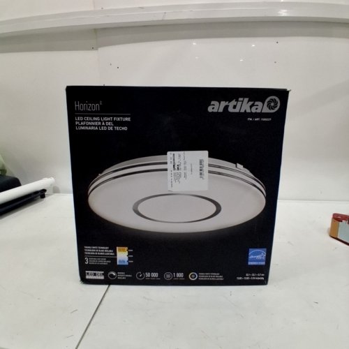 2pk Artika Horizon dimmable LED flush mount light - 1800L -13" - silver (model: 1500227) image 4