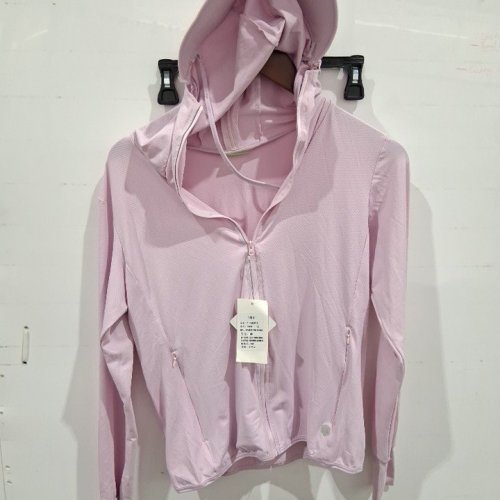 WOMEN'S HOODED ZIP-UP SUN-PROTECTIVE JACKET WITH STRUCTURED HOOD - MEDIUM - PINK (STYLE: 9109) image 2